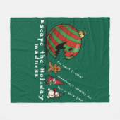 Couverture Polaire Funny Ornament Holiday (Devant (Horizontal))