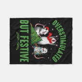 Couverture Polaire Funny Overstimulated But Festive Christmas Ssum Ho (Devant (Horizontal))