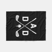Couverture Polaire Funny Par Tee Papa Golf Correspondant Pièce du dev (Devant (Horizontal))