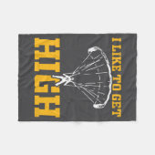 Couverture Polaire Funny Parachute Quote Skydiver  (Devant (Horizontal))