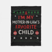 Couverture Polaire Funny Parent - Im My Mother In Laws Favorite Child (Devant)