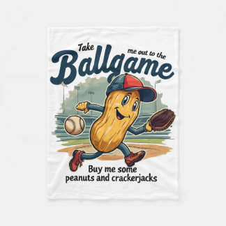 Couverture Polaire Funny Peanuts Take Me Out To The Byll Game Bysebyl