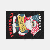 Couverture Polaire Funny Père Noël (Devant (Horizontal))