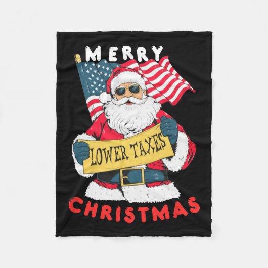 Couverture Polaire Funny Père Noël (Devant)