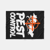 Couverture Polaire Funny Pest Control Humor For Rat Hunters &amp; Tra (Devant (Horizontal))