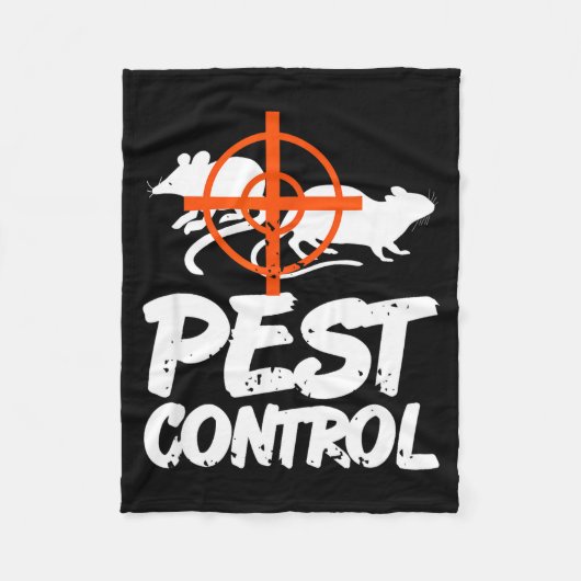 Couverture Polaire Funny Pest Control Humor For Rat Hunters &amp; Tra (Devant)