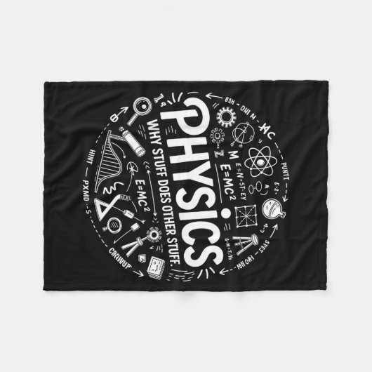 Couverture Polaire Funny Physics Nerd Science Humor Stem Quote  (Devant (Horizontal))