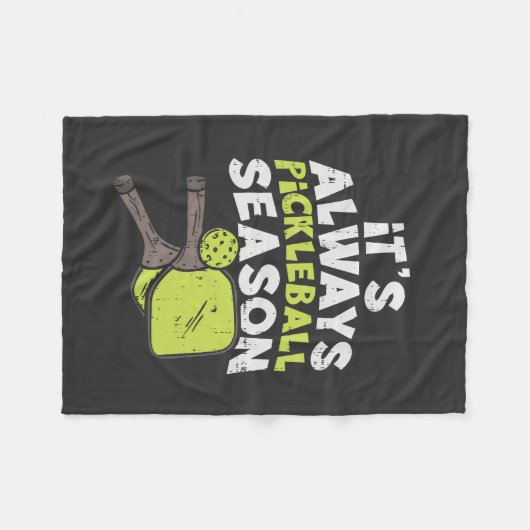 Couverture Polaire Funny Pickleball (Devant (Horizontal))