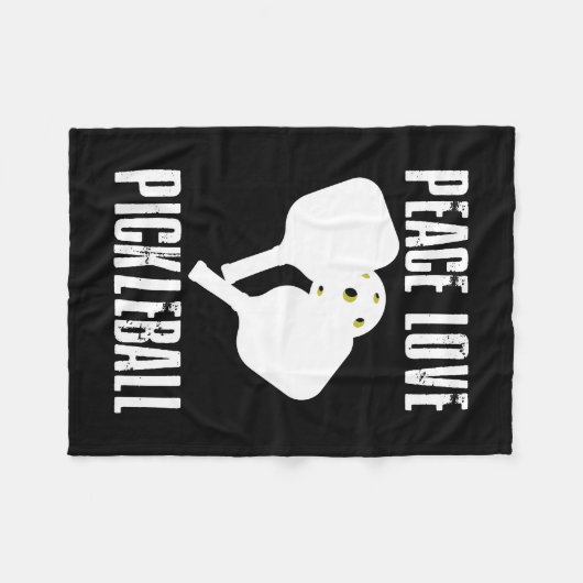 Couverture Polaire Funny Pickleball (Devant (Horizontal))