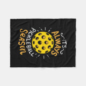 Couverture Polaire Funny Pickleball (Devant (Horizontal))