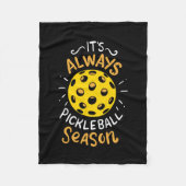 Couverture Polaire Funny Pickleball (Devant)
