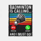 Couverture Polaire Funny Picklell Dminton Shuttle (Devant)