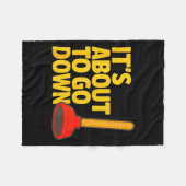 Couverture Polaire Funny Plumber Art Plumber Pefitters Plunger Humor  (Devant (Horizontal))