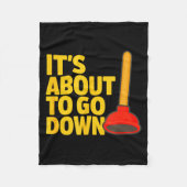 Couverture Polaire Funny Plumber Art Plumber Pefitters Plunger Humor  (Devant)