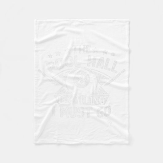 Couverture Polaire Funny Pool Billard Cadeau Pool Hall Appelle I M (Devant)