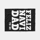 Couverture Polaire Funny Pregnancy Feliz Navi Dad To Be Christmas  (Devant (Horizontal))