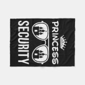 Couverture Polaire Funny Princess Security Design Castle Sungles Fami (Devant (Horizontal))
