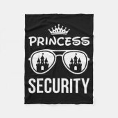 Couverture Polaire Funny Princess Security Design Castle Sungles Fami (Devant)