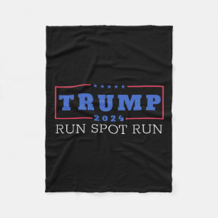 Couverture Polaire Funny Pro Trump 2024 Run Spot Run Trump Kamala Deb