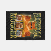 Couverture Polaire Funny Professional Mogger Cat Meme Mewing Looksmax (Devant (Horizontal))