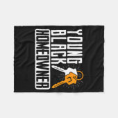 Couverture Polaire Funny Proud New House Young Black Homeowner Housew (Devant (Horizontal))