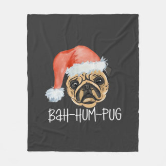 Couverture Polaire Funny Pug Christmas Dog Mom Dad Pajamas Oversized 