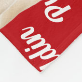 Couverture Polaire Funny Pug Dog with Name Pattern Christmas (Coin)