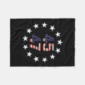 Couverture Polaire Funny Qr President Trump Dance Code (Devant (Horizontal))