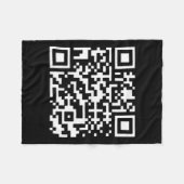 Couverture Polaire Funny Qr President Trump Dance Code (Devant (Horizontal))