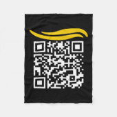 Couverture Polaire Funny Qr Président Trump Dance Code 1 (Devant)