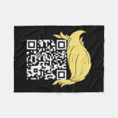 Couverture Polaire Funny Qr Président Trump Dance Code 2 (Devant (Horizontal))