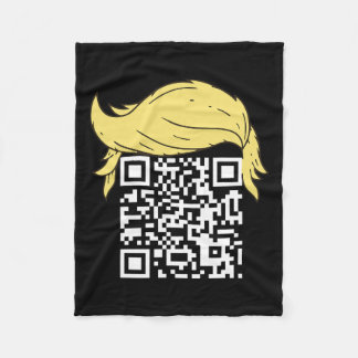 Couverture Polaire Funny Qr Président Trump Dance Code 2