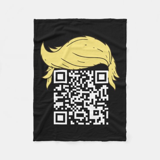 Couverture Polaire Funny Qr Président Trump Dance Code 2 (Devant)