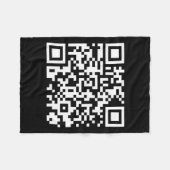 Couverture Polaire Funny Qr Président Trump Dance Code 2025 (Devant (Horizontal))