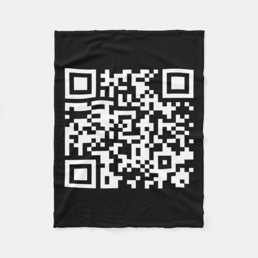 Couverture Polaire Funny Qr Président Trump Dance Code 2025 (Devant)