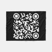 Couverture Polaire Funny Qr Président Trump Dance Code 3 (Devant (Horizontal))