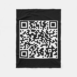 Couverture Polaire Funny Qr President Trump Dance Code (sur le dos)