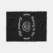 Couverture Polaire Funny Quote Baking Is My Sritual Gift For Pastry L (Devant (Horizontal))