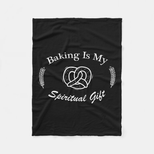 Couverture Polaire Funny Quote Baking Is My Sritual Gift For Pastry L (Devant)