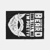 Couverture Polaire Funny Quote Gift For Bearded Men And Beard Lovers  (Devant (Horizontal))