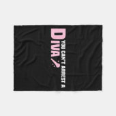 Couverture Polaire Funny Quote You Can't Arrest A Diva (Devant (Horizontal))