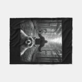 Couverture Polaire Funny Raccoon Selfie With Bigfoot 67 Six Seven Mem (Devant (Horizontal))