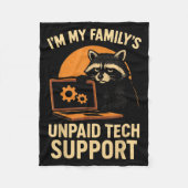Couverture Polaire Funny Raccoon Tech Lover Graphic Tee Computer Geek (Devant)