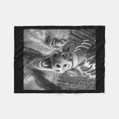 Couverture Polaire Funny Reindeer Selfie Santa Merry Christmas Men Wo (Devant (Horizontal))