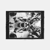 Couverture Polaire Funny Reindeer Selfie Santa Sleigh Christmas Holid (Devant (Horizontal))