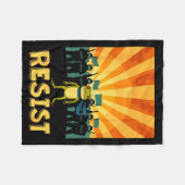 Couverture Polaire Funny Resist Rtland Frog Protest  (Devant (Horizontal))