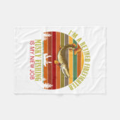 Couverture Polaire Funny Retired Firefighter New Job Musky Fishing  (Devant (Horizontal))