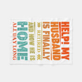 Couverture Polaire Funny Retired Husband Retirement Quote For A Wife (Devant (Horizontal))