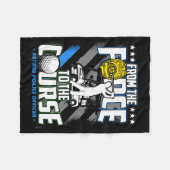 Couverture Polaire Funny Retired Lice Officer Golf Retirement Gift  (Devant (Horizontal))