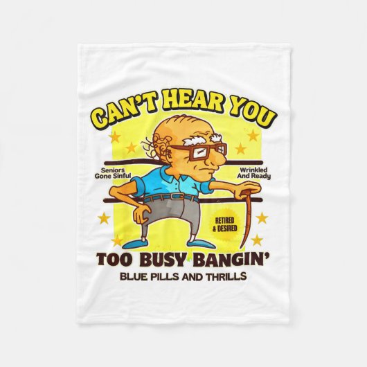 Couverture Polaire Funny Retirement Bold Inappropriate Funny Gag Gift (Devant)